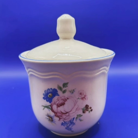 Vintage Perugino Stoneware Floral Teapot And Sugar Bowl - Picture 7 of 9